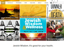 Tablet Screenshot of jewishwisdomandwellness.org